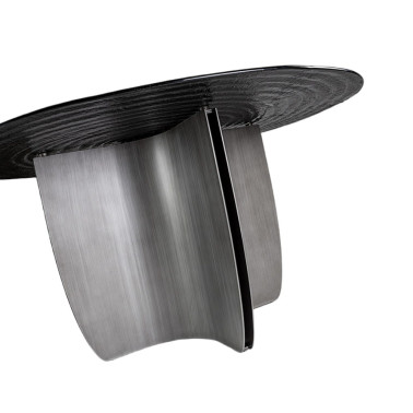 SCHULLER NIGHT Mesa de Comedor Gris Plomo Ø150