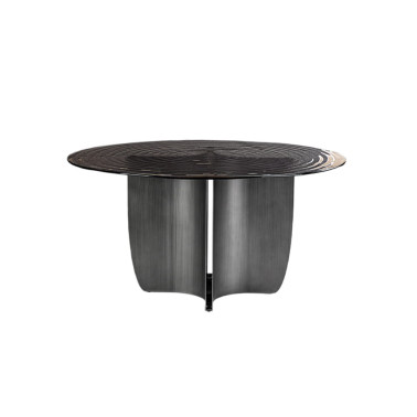 SCHULLER NIGHT Mesa de Comedor Gris Plomo Ø150
