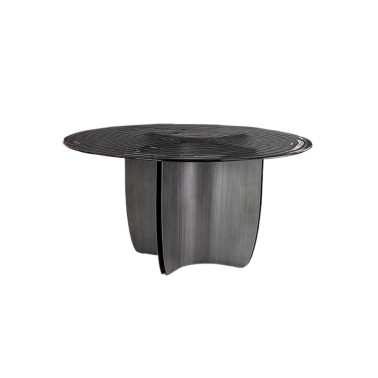 SCHULLER NIGHT Mesa de Comedor Gris Plomo Ø150