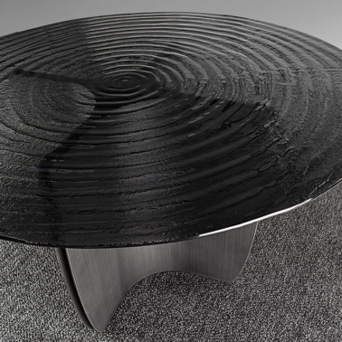 SCHULLER NIGHT Mesa de Comedor Gris Plomo Ø150