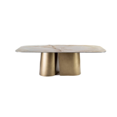SCHULLER NUMA Mesa de Comedor Latón 240 cm