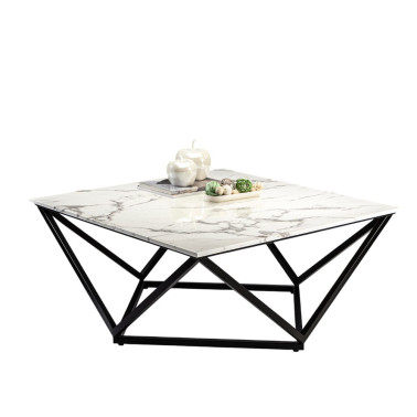 SCHULLER LUMA Mesa de Centro Negro-Simil Mármol