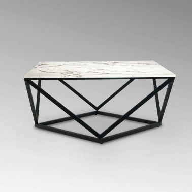 SCHULLER LUMA Mesa de Centro Negro-Simil Mármol