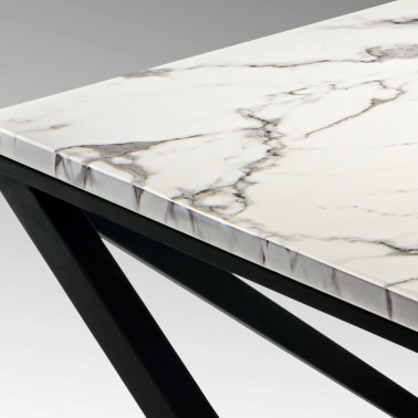 SCHULLER LUMA Mesa de Centro Negro-Simil Mármol