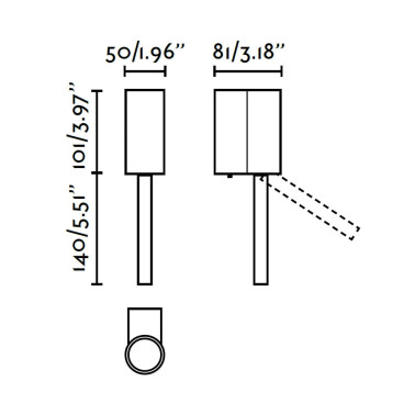FARO DANTE Aplique con Lector Blanco 5W+3W 2700K