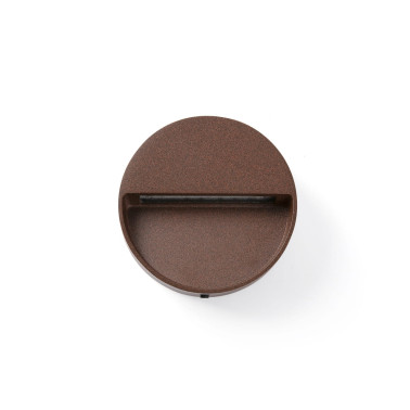 FARO DUNE R Aplique Redondo Marrón Óxido 3W 4CCT