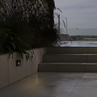 FARO DUNE SQ Aplique Cuadrado Gris Oscuro 3W 4CCT