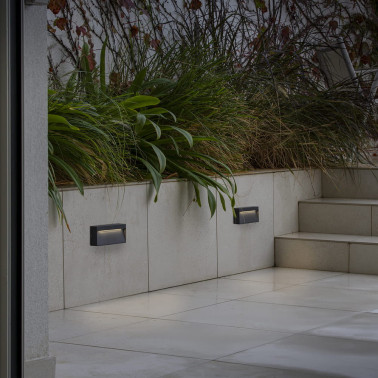 FARO DUNE RCT Aplique Rectangular Gris Oscuro 6W 4CCT