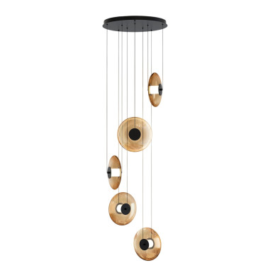 SCHULLER DIABOLO Colgante 5L Negro-Ámbar