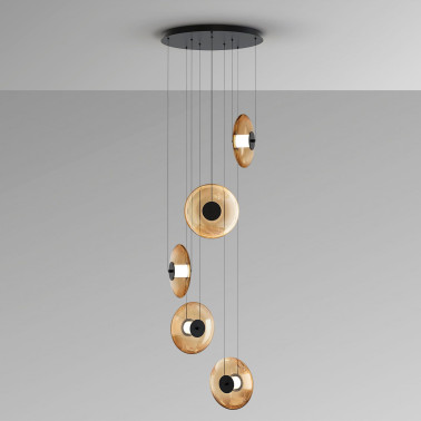 SCHULLER DIABOLO Colgante 5L Negro-Ámbar