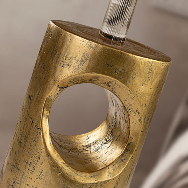 SCHULLER HOLE Mesa Auxiliar Dorada