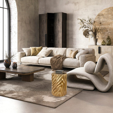 SCHULLER TORSA Mesa Auxiliar Dorada