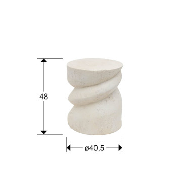 SCHULLER SALOMON Mesa Auxiliar Blanca