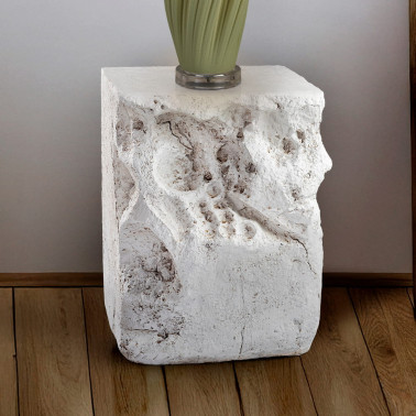 SCHULLER BLOCK Mesa Auxiliar Blanca