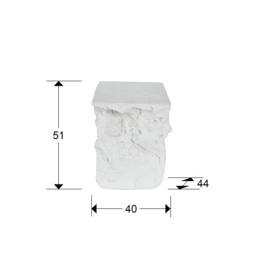 SCHULLER BLOCK Mesa Auxiliar Blanca