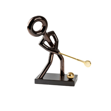 SCHULLER GOLF Figura Negro-Oro