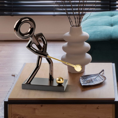 SCHULLER GOLF Figura Negro-Oro