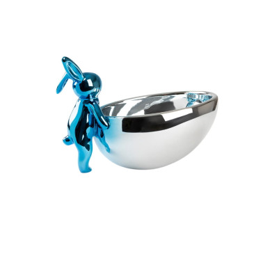 SCHULLER CUENCO RABBIT Figura Azul-Plata