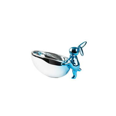 SCHULLER CUENCO RABBIT Figura Azul-Plata