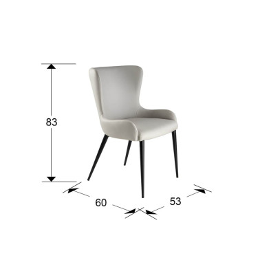 SCHULLER TELMA Silla Blanco Hueso