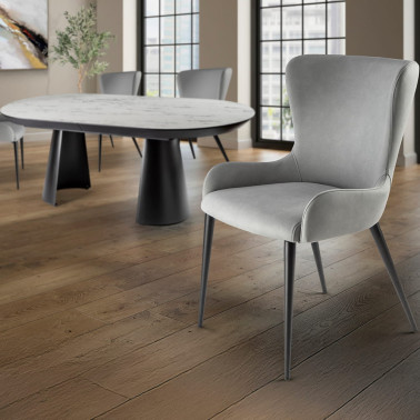 SCHULLER TELMA Silla Gris Claro