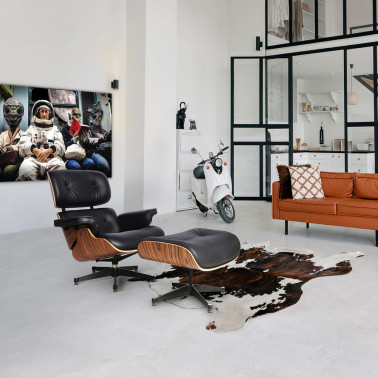 SCHULLER EAMES Chaise Longue Negro-Palisandro