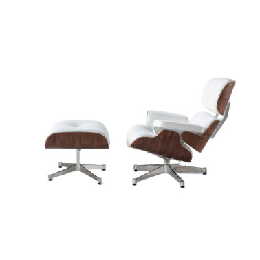 SCHULLER EAMES Chaise Longue Blanco-Nogal