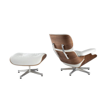 SCHULLER EAMES Chaise Longue Blanco-Nogal