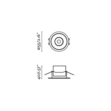 FARO FLIC Empotrable Orientable Blanco MR11