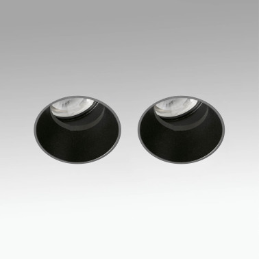 FARO FLIC TRIMLESS 2L Empotrable Orientable Negro MR11