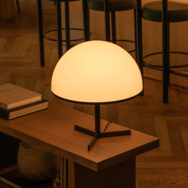 FARO DOME M Sobremesa Negro Dimable