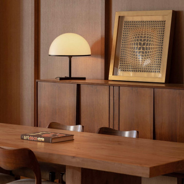 FARO DOME M Sobremesa Negro Dimable