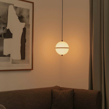 FARO DOME S Lámpara Colgante Negra