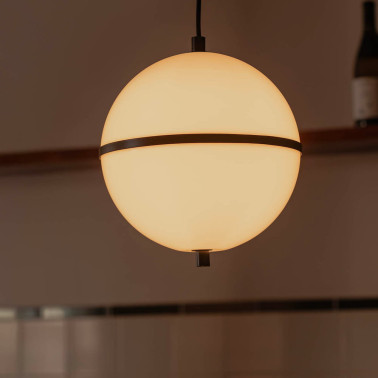 FARO DOME S Lámpara Colgante Negra