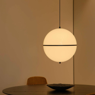 FARO DOME M Lámpara Colgante Negra