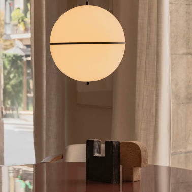 FARO DOME M Lámpara Colgante Negra