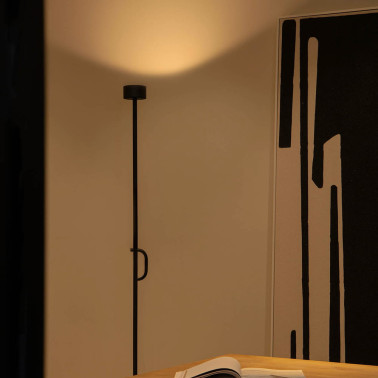 FARO STAFF Lámpara de Pie Negro Dimable