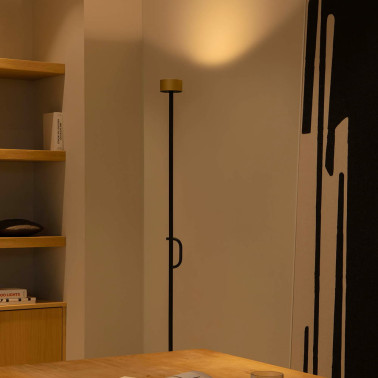 FARO STAFF Lámpara de Pie Negro Dimable