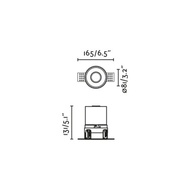 FARO FRESH IP65 TRIMLESS Blanco