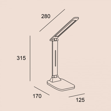 FORLIGHT TAP Flexo de Escritorio con Batería Blanco