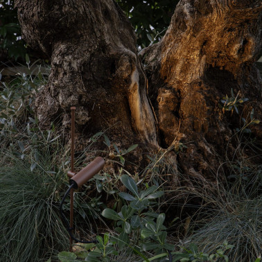 FARO CLAP 630 Estaca Marrón Óxido 6W 3000K 38º 24V