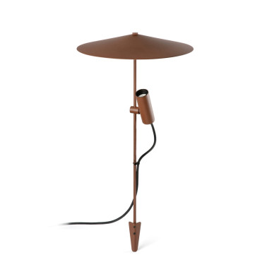 FARO CLAP 630 Estaca Marrón Óxido con Pantalla 3000K 24V