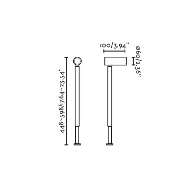 FARO SAU 620 Proyector-Estaca Negro 1xGU10