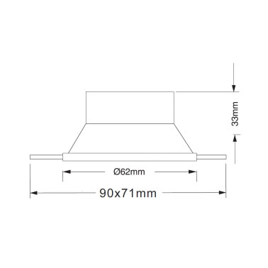 FARO FLAC Empotrable Trimless Blanco MR11 GU10