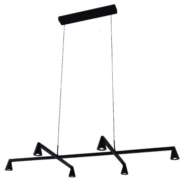 MANTRA ÁFRICA Led Colgante Negro 6L