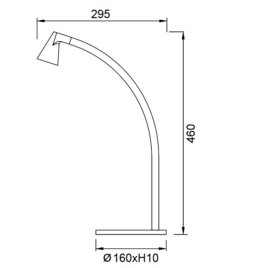 MANTRA ÁFRICA Led Sobremesa Negro