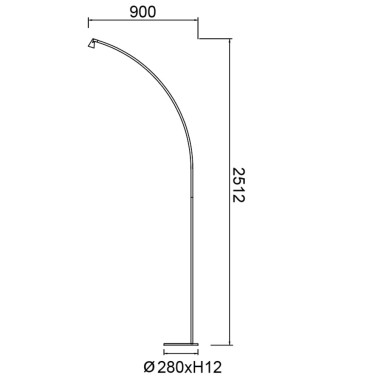 MANTRA ÁFRICA 2512 Led Pie Negro