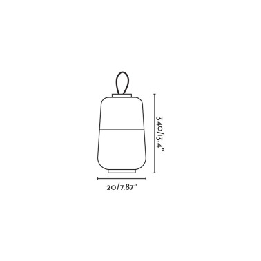 FARO MUNA Lámpara Portátil Blanco