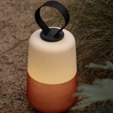 FARO MUNA Lámpara Portátil Blanco-Naranja