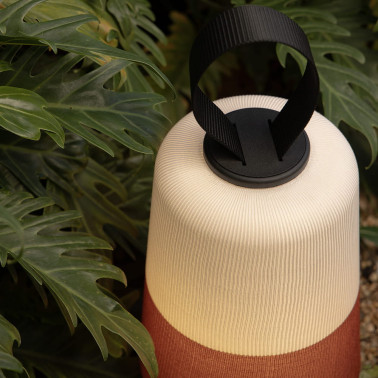 FARO MUNA Lámpara Portátil Blanco-Naranja